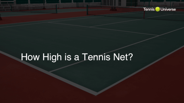 How High is a Tennis Net?